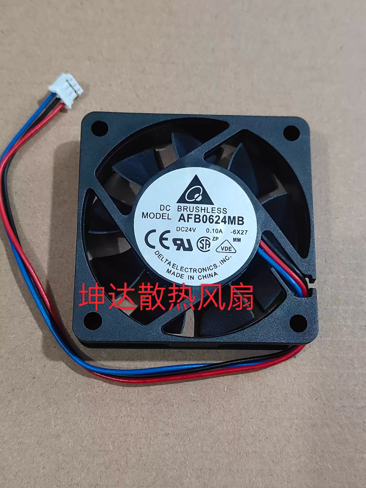Delta AFB0624MB-6X27 6015 DC24V 0.10A 3-Pin Drive Cooling Fan