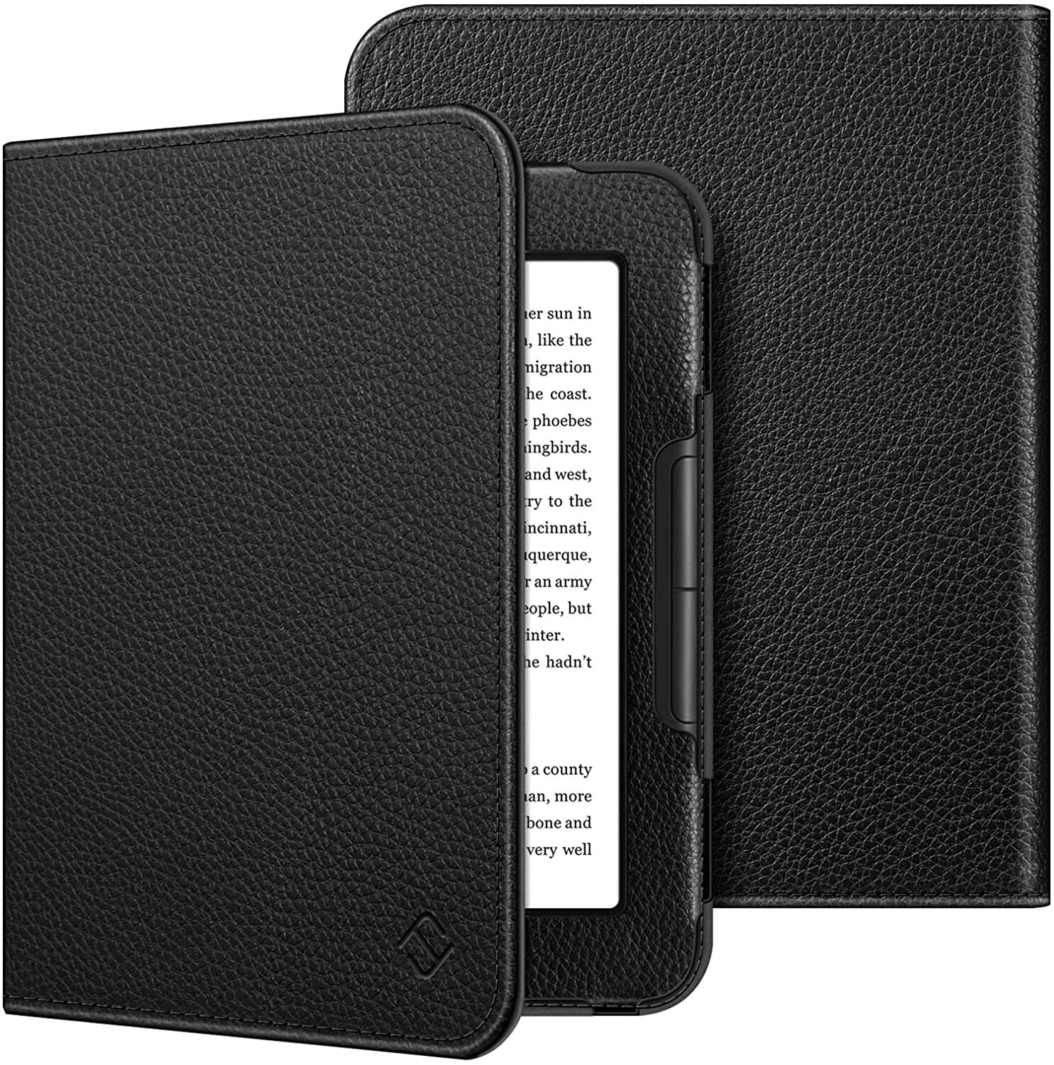 Folio Case for Nook GlowLight 4 6" eBook Reader Premium Vegan Leather Cover
