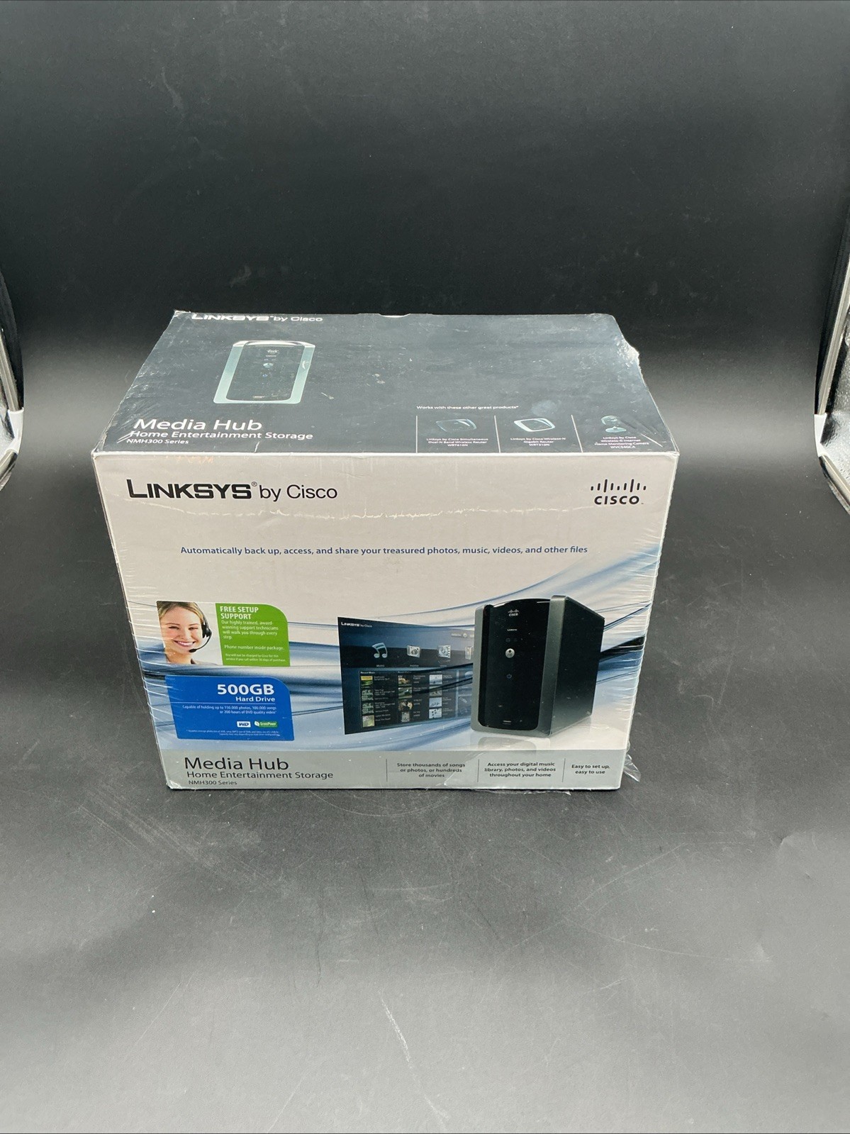LINKSYS BY CISCO MEDIA HUB W/ LCD NM H400 SERIES