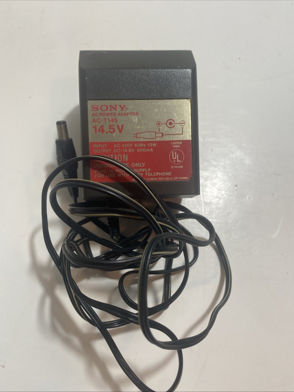 Genuine SONY AC-T145 Output 14.5V 600mA Power Supply Adapter A6