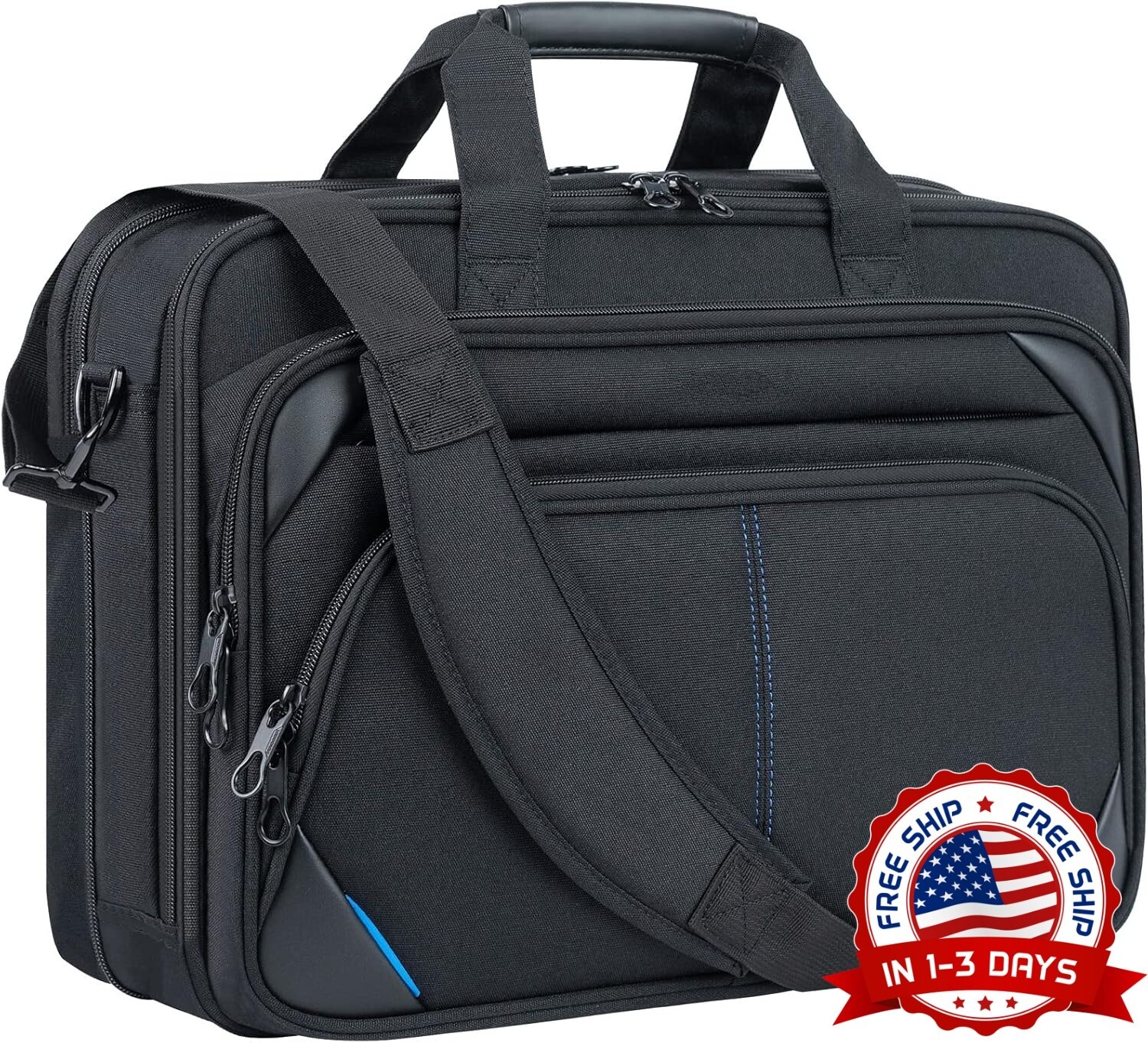Maletín de hombro con bolsa para computadora portátil de 17.3 pulgadas NUEVO US