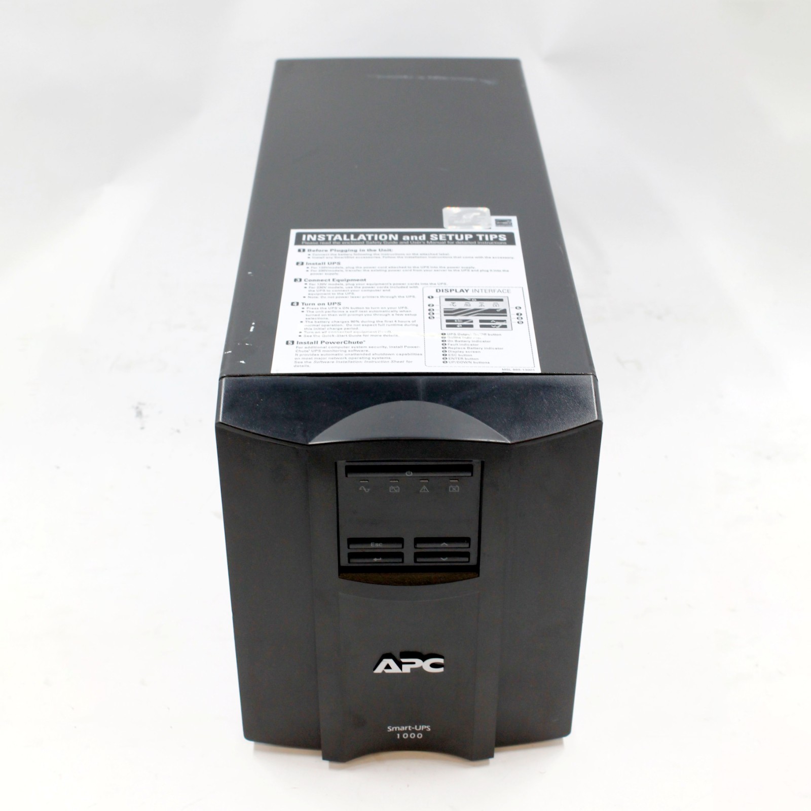 APC Smart-UPS 1000 SMT1000C 1000VA 700W 120V 8 Outlet AVR LCD -  NO BATTERY 