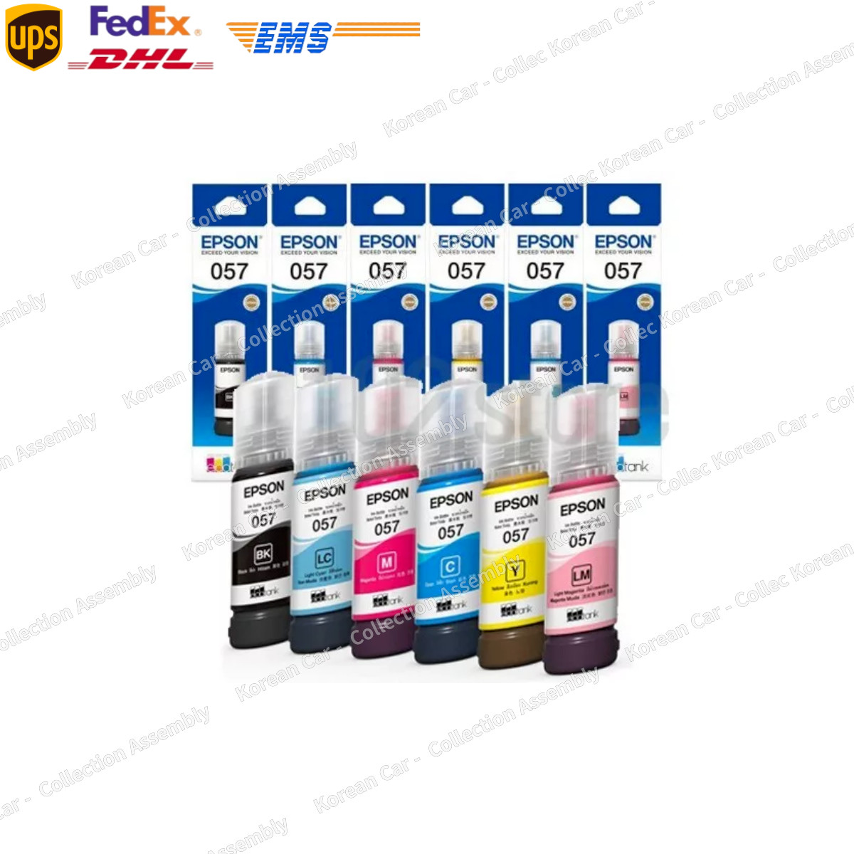 Epson 057 Ink Bottle 6 Color Pack Set for L8050 L18050 EcoTank Printer