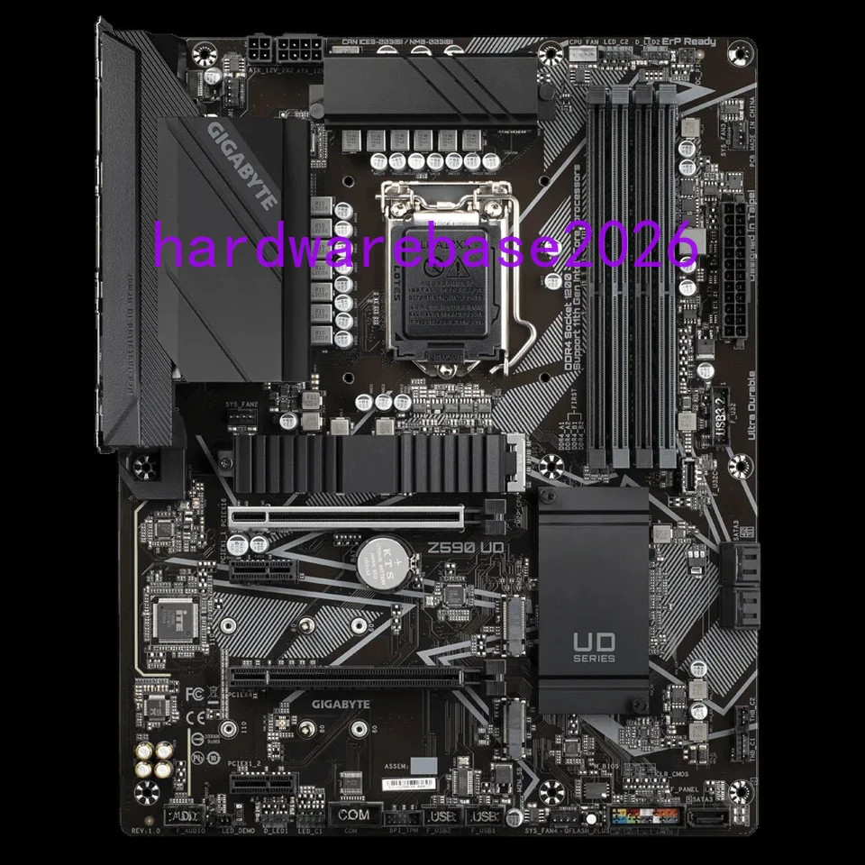 GIGABYTE Z590 UD Motherboard Intel Z590 LGA 1200 DDR4 M.2 Core ATX DP USB 3.2