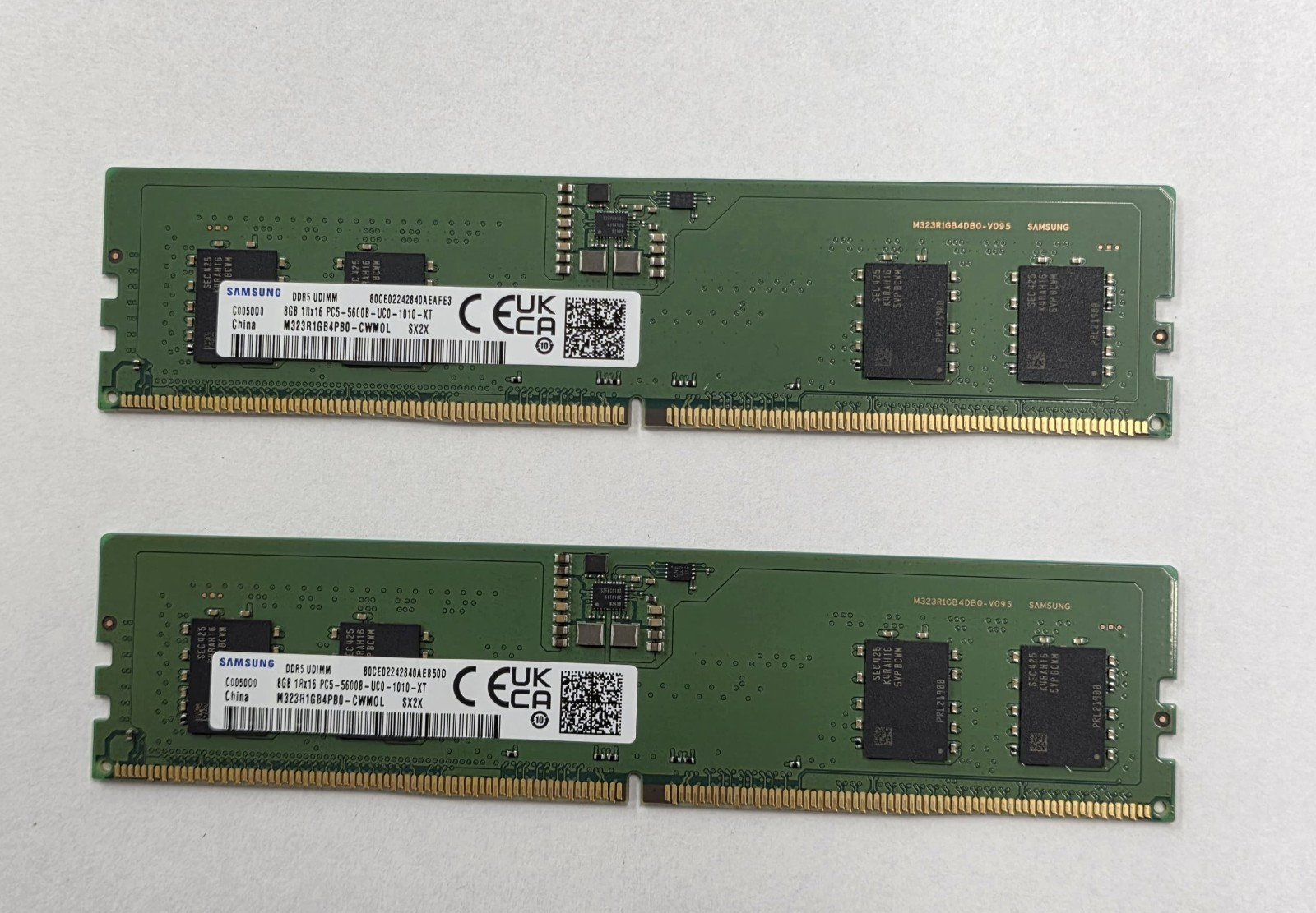 Samsung 16GB (2x8GB) DDR5 5600MHz UDIMM Desktop RAM M323R1GB4PB0-CWM0L