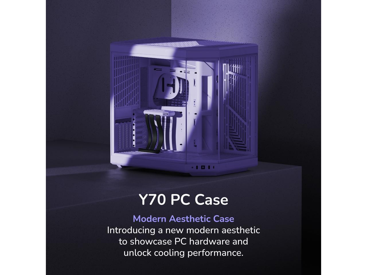 HYTE CS-HYTE-Y70-TM Taro Milk ABS / Steel / Tempered Glass Dual Chamber