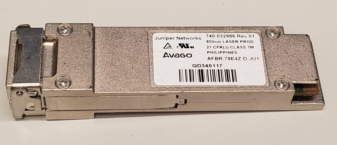 Lot of 8 Juniper 740-032986 QFX-QSFP-40G-SR4  850nm Transceiver