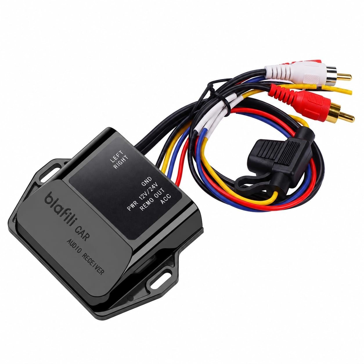 Bluetooth 5.2 Hideaway Car Audio Receiver RCA Stereo Output 12/24V Marine