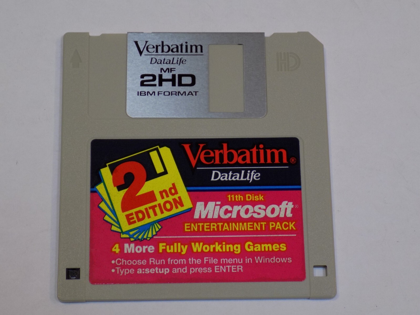 Microsoft 2nd Edition 11th Entertainment Pack 3.5" Disk Windows PC Game Computer