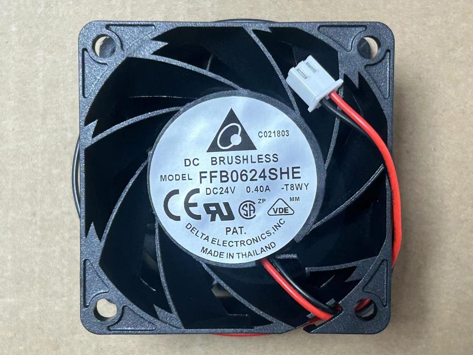 1pcs Delta FFB0624SHE 24V 0.4A 6 cm 6CM 6038 double ball inverter fan