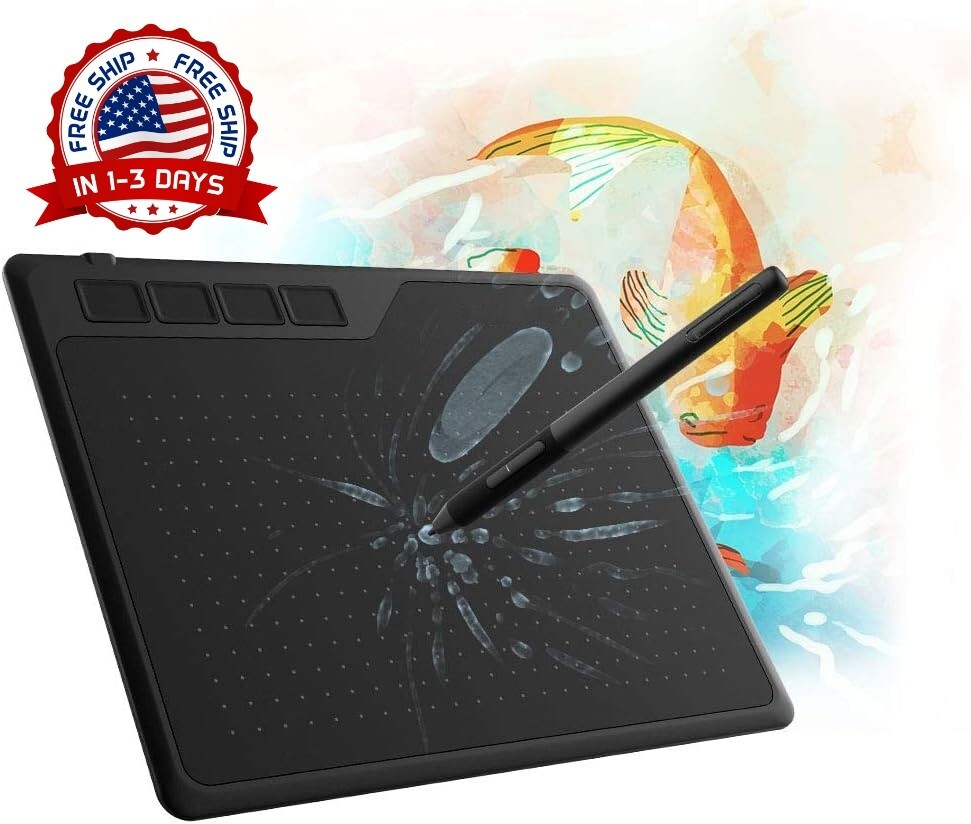 Tableta gráfica digital con lápiz óptico sin batería Tableta compacta y portátil