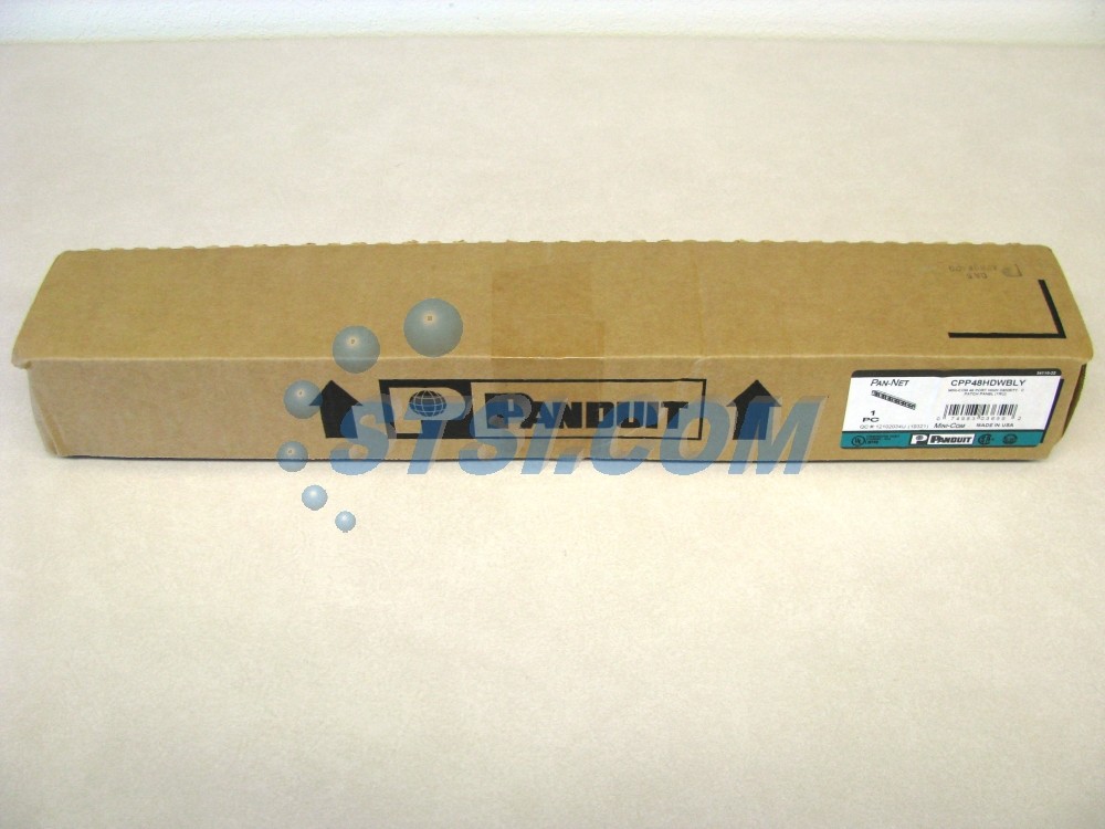 Panduit CPP48HDWBLY 48-Port Mini-Com High Density Modular Patch Panel ~STSI