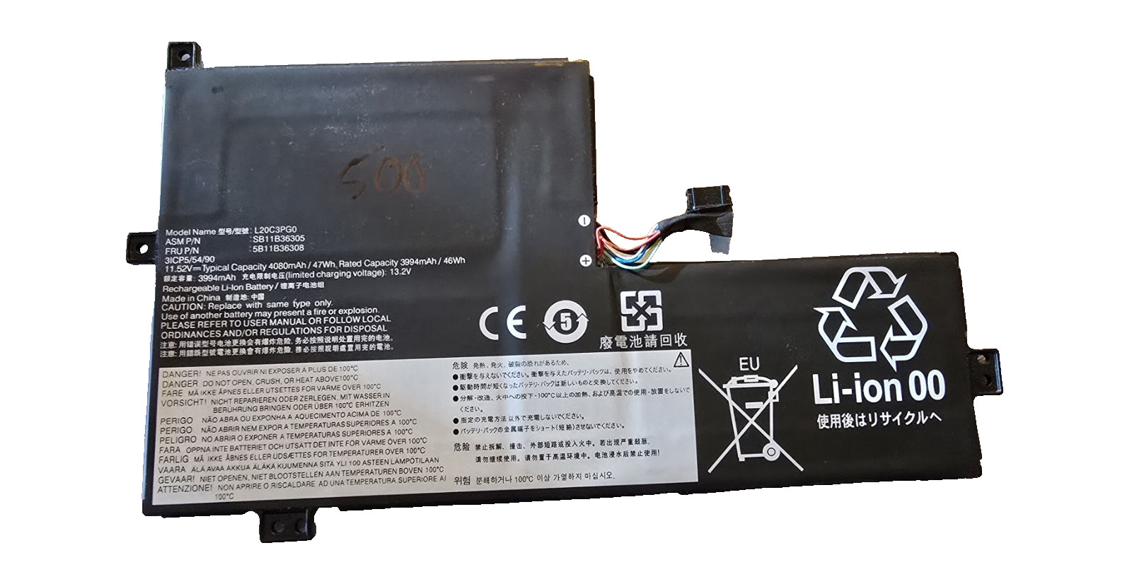 Unbranded Battery Replacement L20C3PG0 47Wh fits Lenovo Chromebook IdeaPad 3 