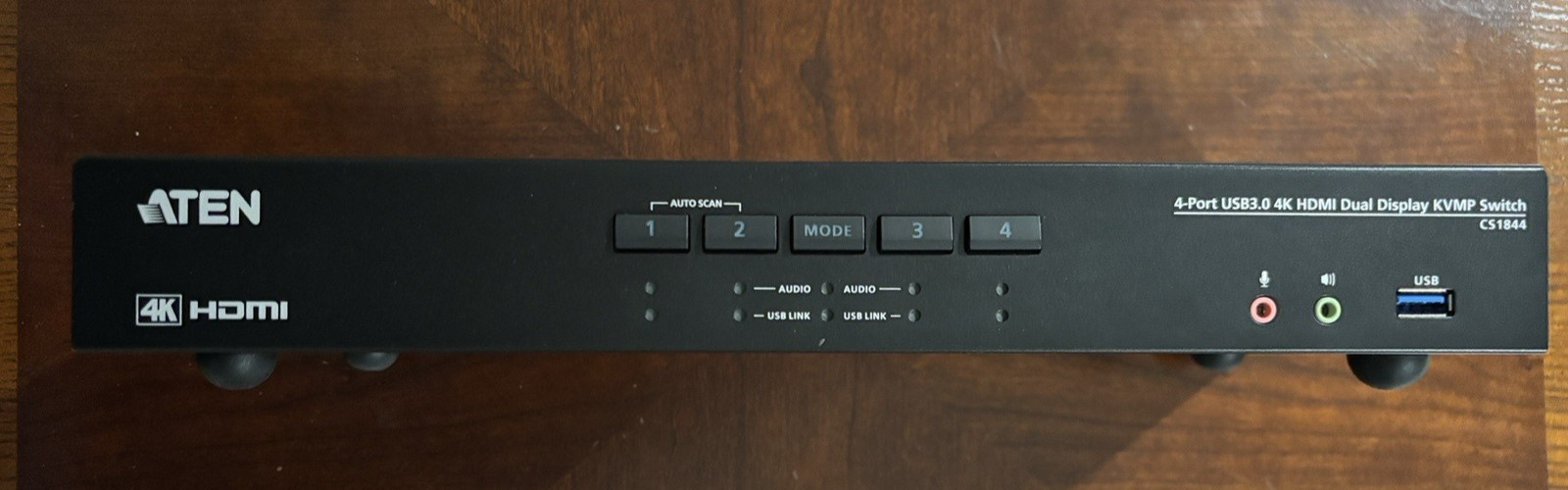 ATEN 4-Port USB 3.0 4K HDMI Dual Display KVMP Switch