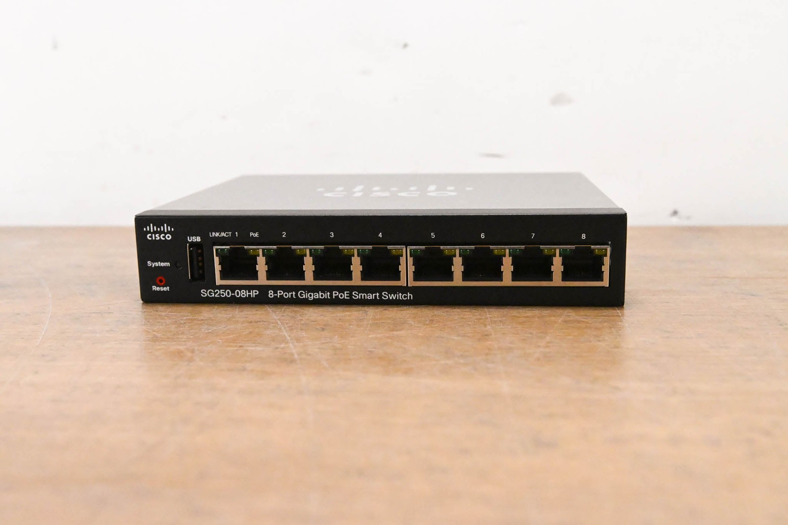 Cisco SG250-08HP 8-Port Gigabit PoE Smart Switch (NO POWER SUPPLY) CG01501