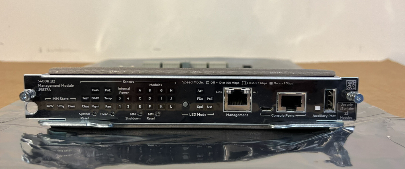 Lot of 10x Aruba HPE HP 5400R ZL2 Management Module 4GB RAM 1GB SD