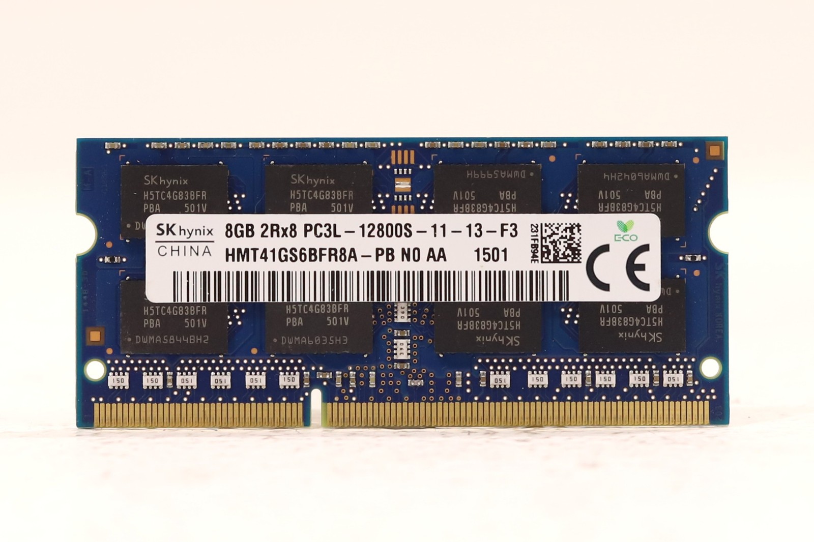 SK Hynix 8GB 2Rx8 PC3L-12800S-11-13-F3 Laptop Memory P/N:HMT41GS6BFR8A-PB Tested
