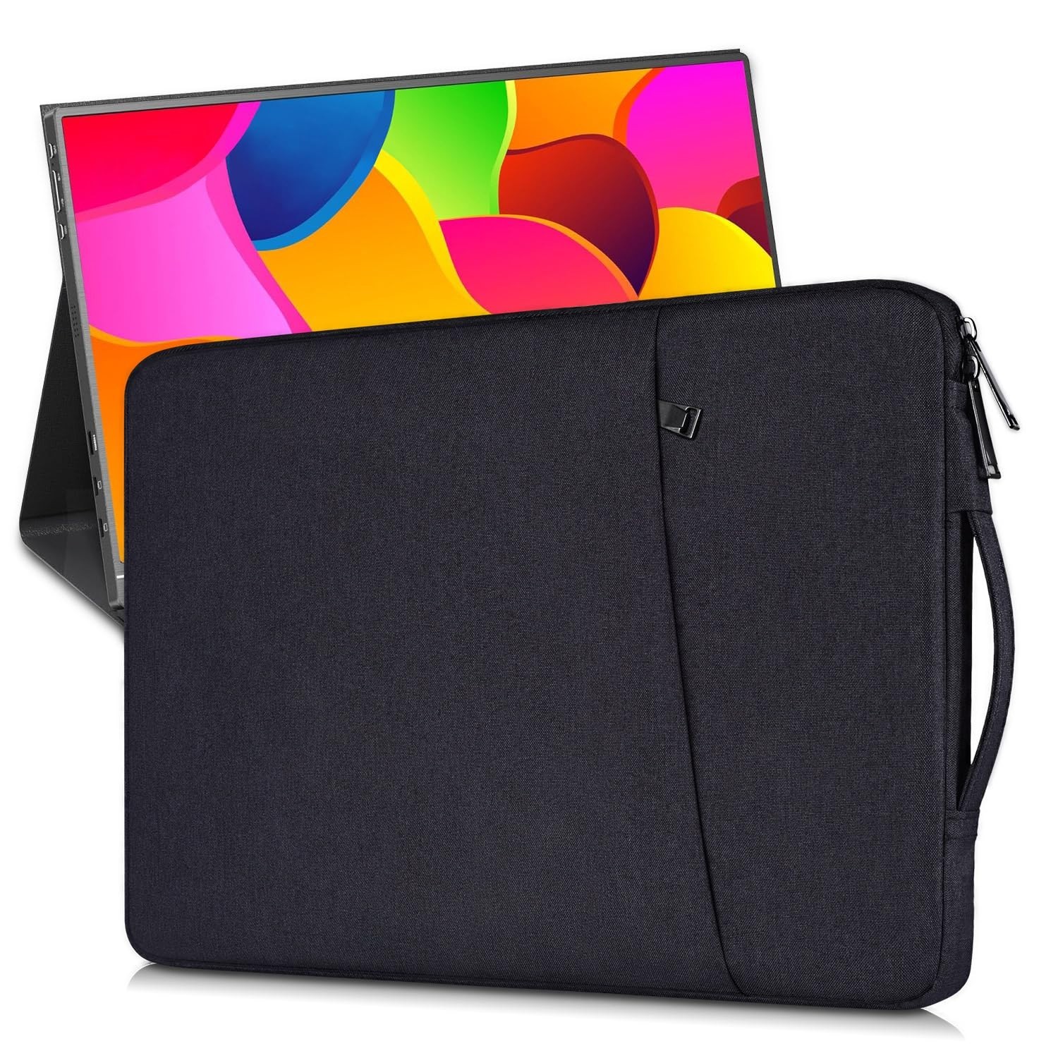 Portable Monitor Sleeve Case 15.6-16.1 Inch - Travel Bag for External Displays