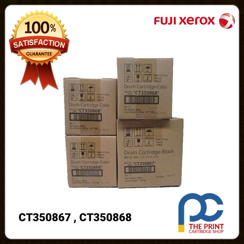 New & Original Fuji Xerox 1 X CT350867 3 X CT350868 Set of Drum Cartridges C5580