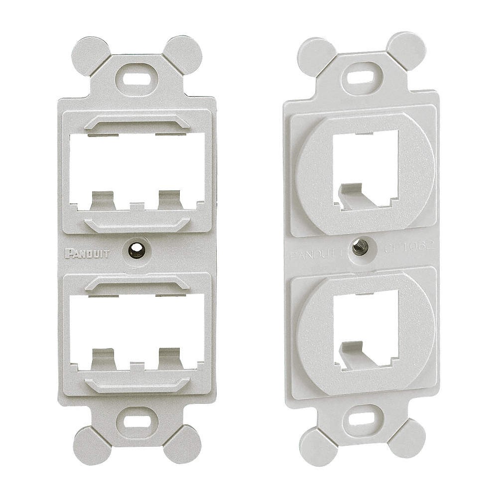 PANDUIT CF1064EIY 106 Module Frame,Mini Com,4 Port,Ivory 5ZWC1