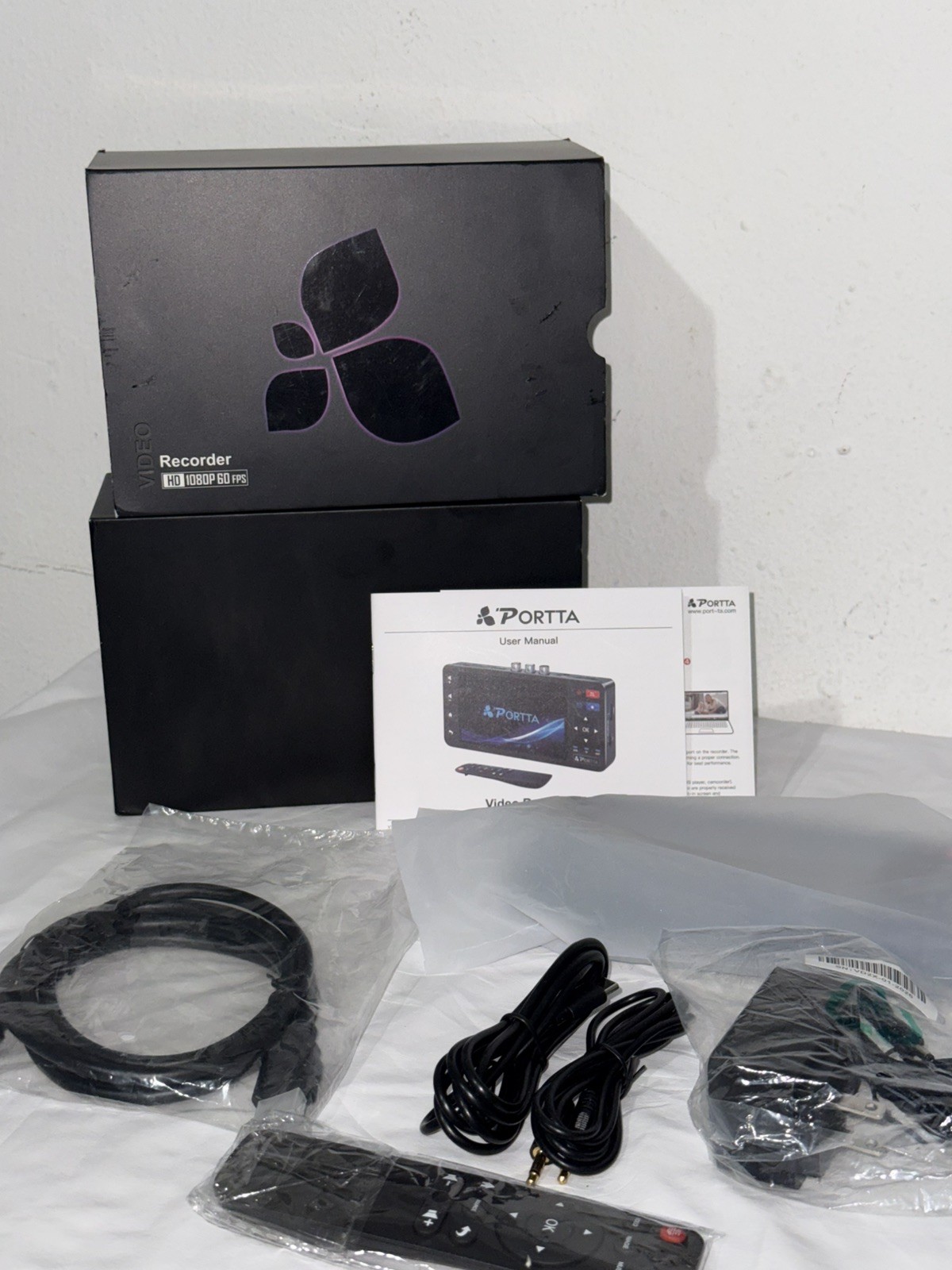 Portta VD20P VHS to Digital Converter with 5" Screen Video Capture MP4 Recorder