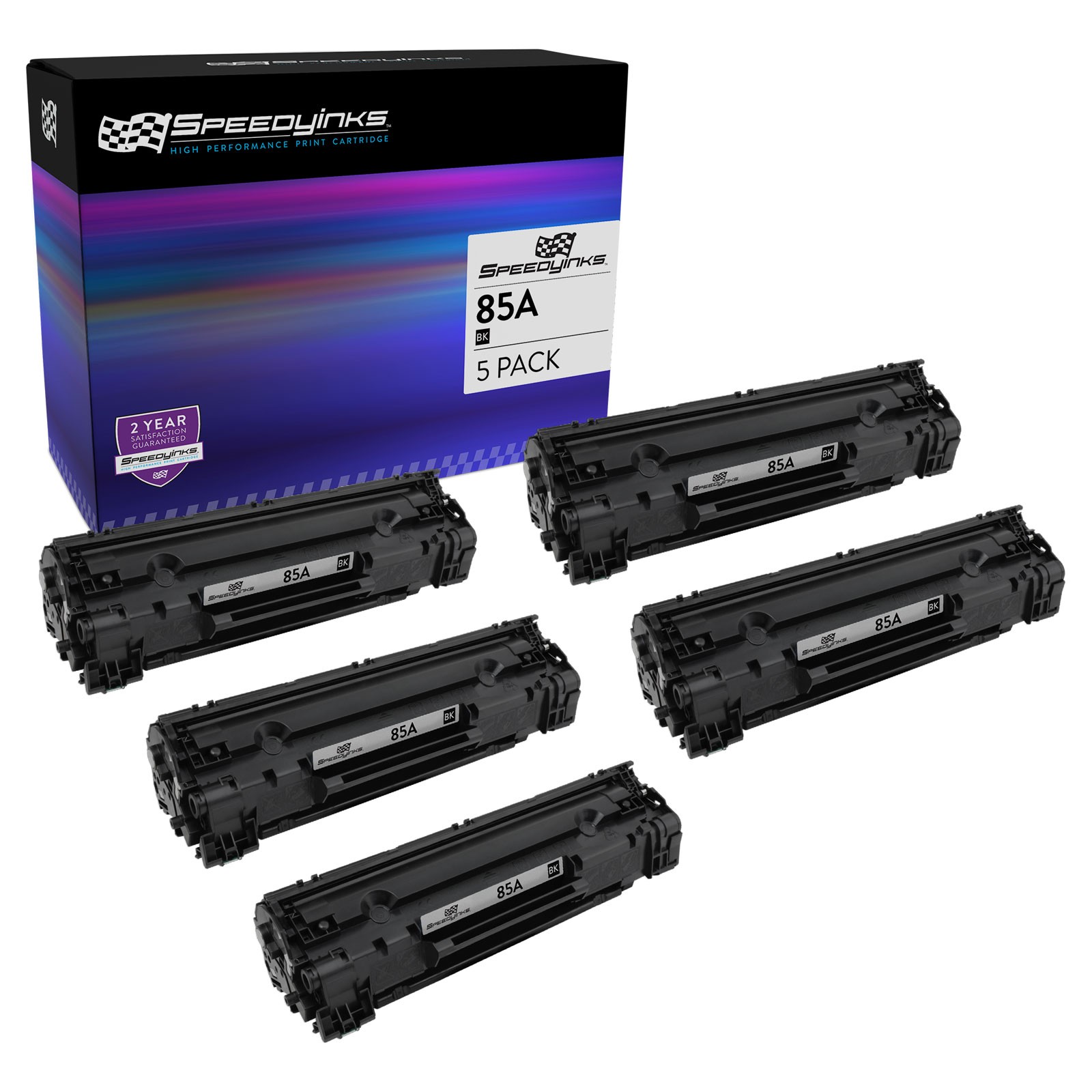 5PK CE285A 85A Toner Cartridge For HP LaserJet P1102 P1102w M1212nf m1217 M1132
