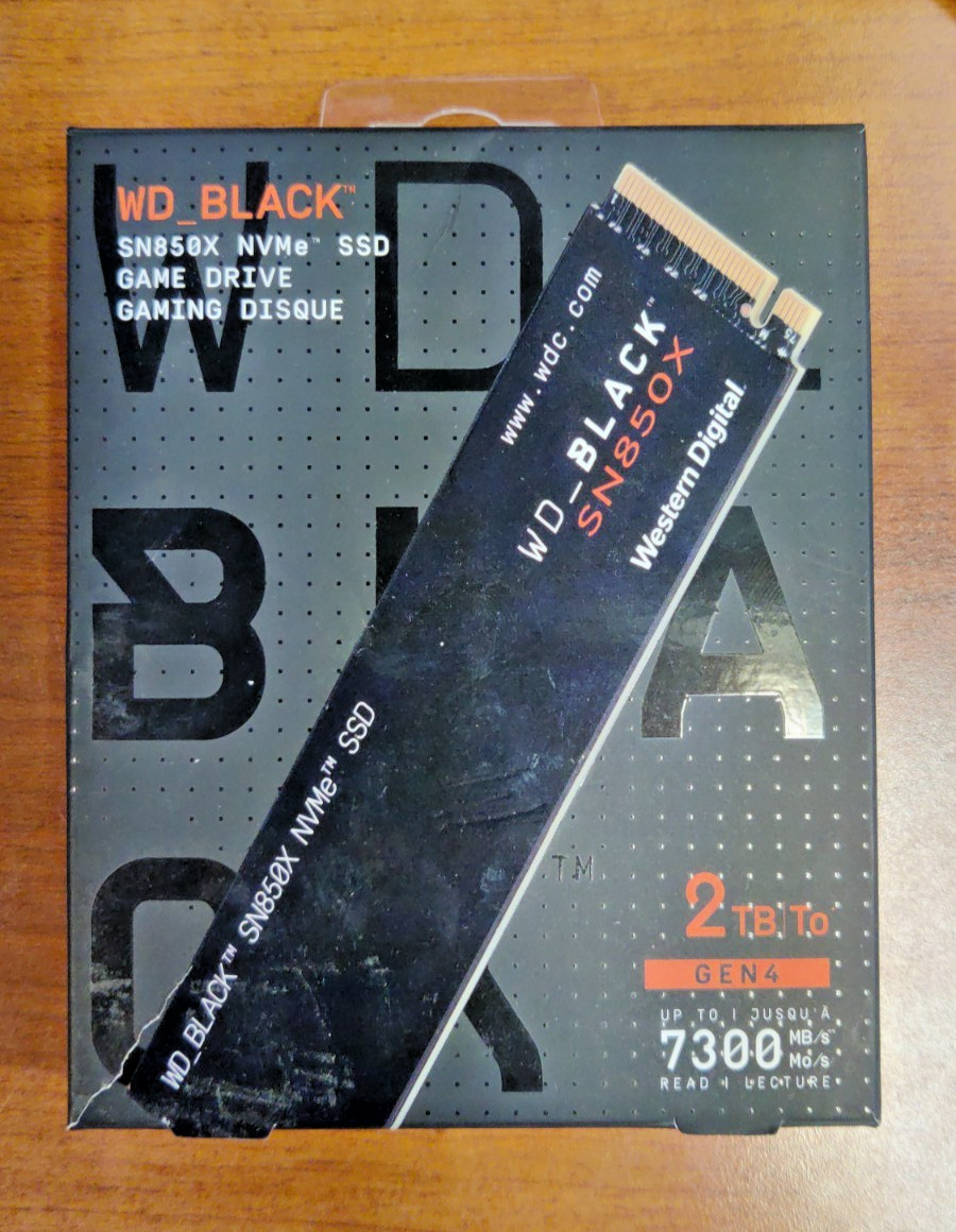 Western Digital SN850X 2TB NVMe Internal SSD WD_BLACK (WDS200T2X0E) 100% Health