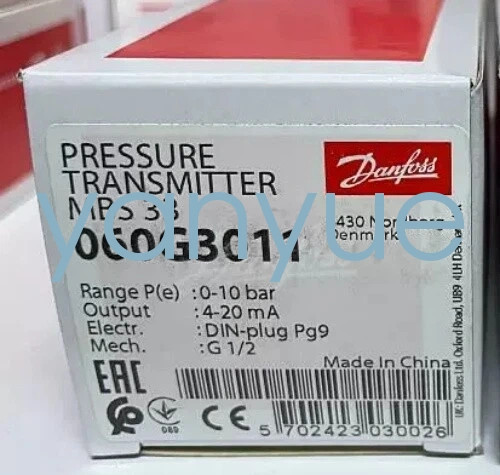 1PCS DANFOSS MBS33 060G3011 Pressure Transmitter  via FedEx or DHL