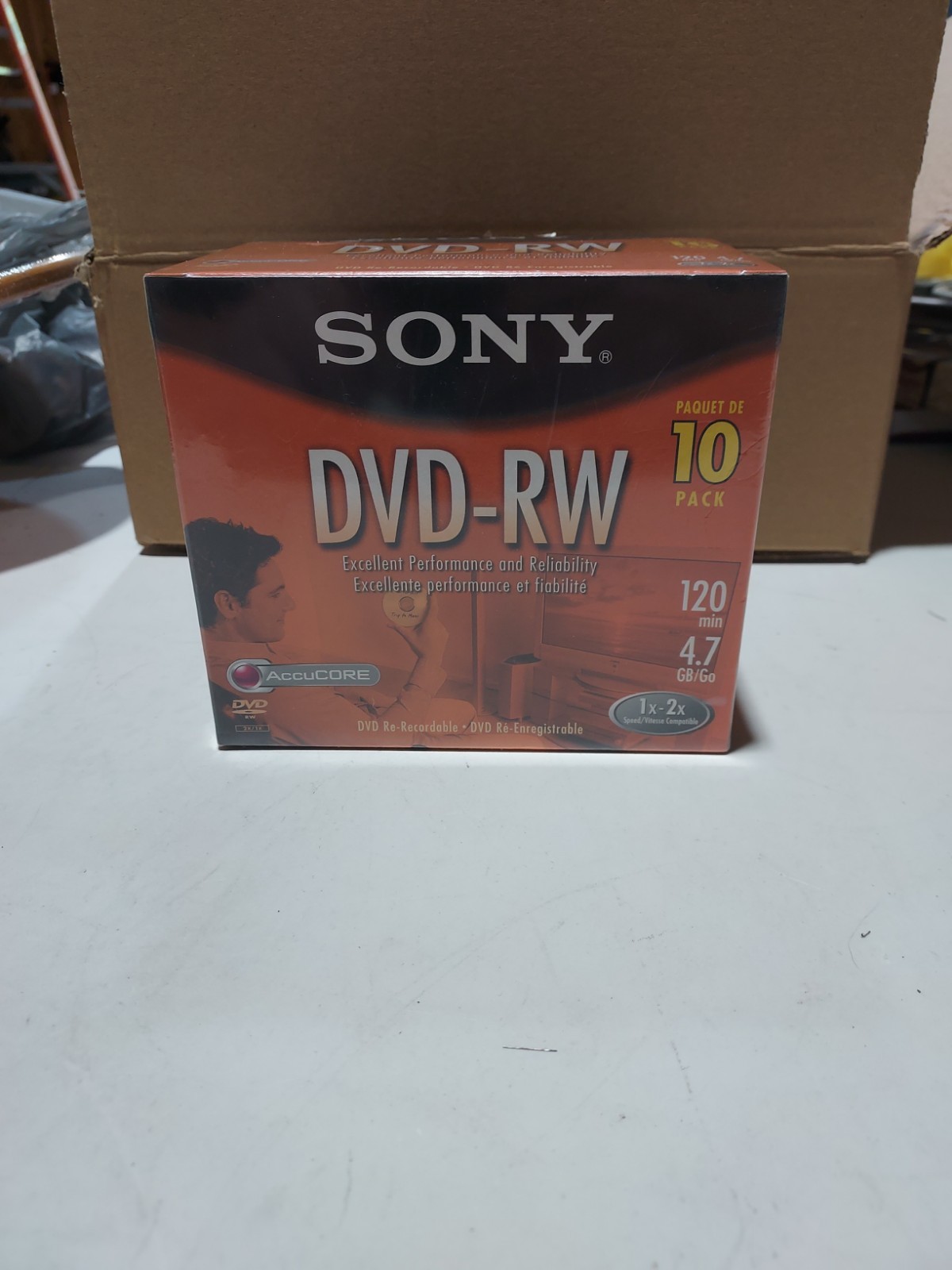 Sony 10 Pack DVD-RW   120 Min. 4.7GB  New Sealed