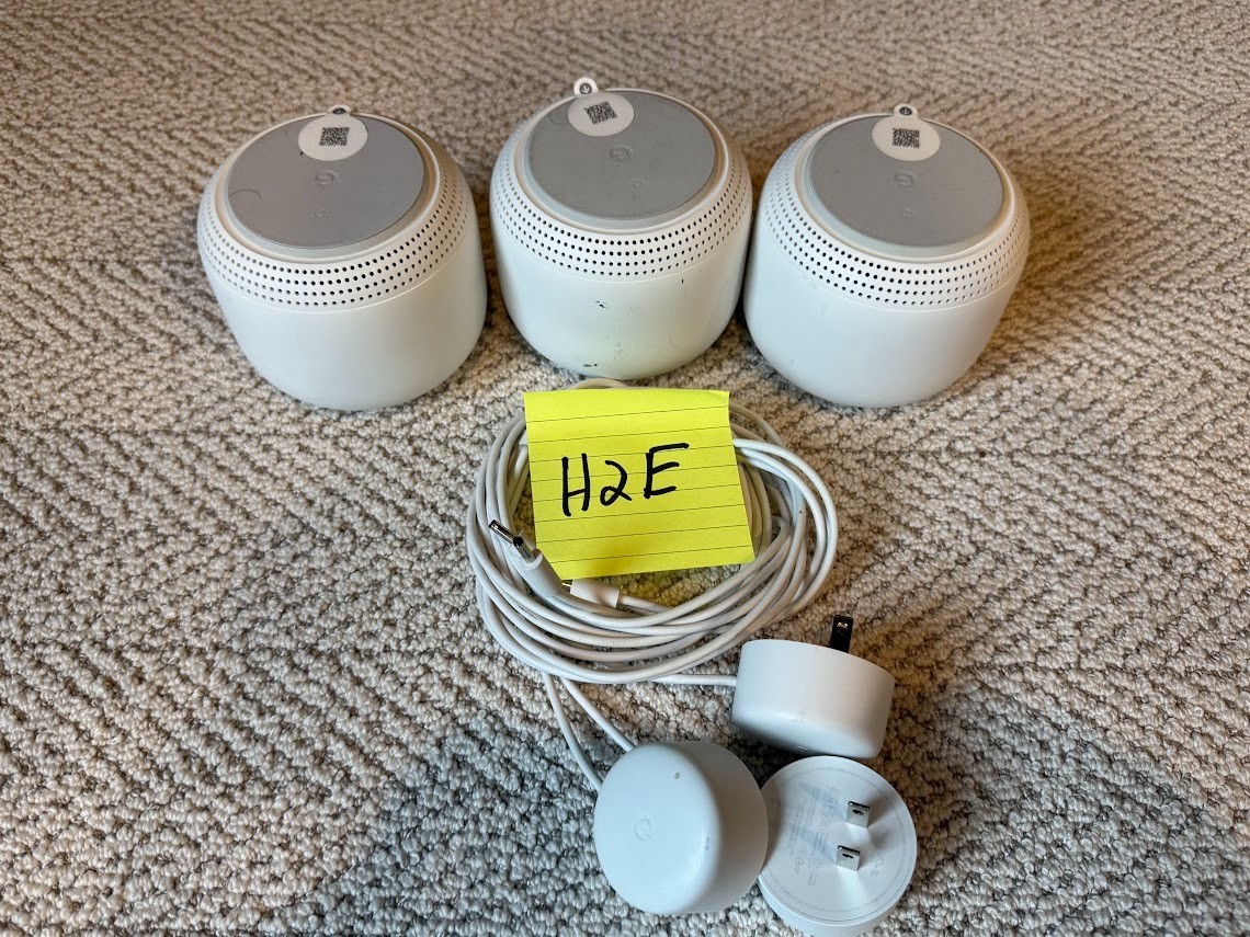 Huge 6-Pack: Google Nest Wifi System - 3 Routers (H2D) & 3 Points (H2E)