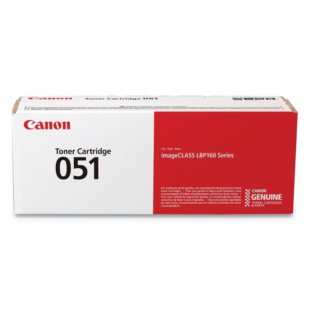 Canon Genuine 051 Black Toner Cartridge LBP162dw, MF264dw, MF267dw, MF269dw