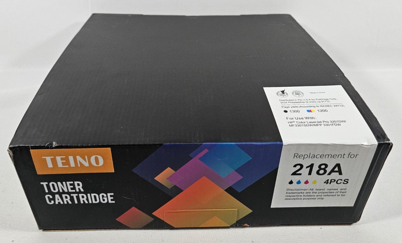 For HP 218A 218X 4x Toner Cartridge Black Cyan Magenta Yellow LaserJet Pro MFP