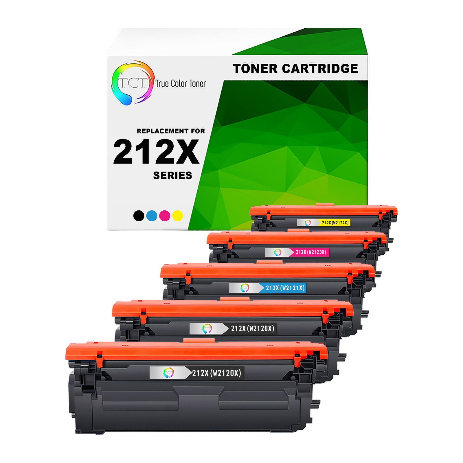 5 Pack TCT Premium 212X BCYM HY for Compatible HP LaserJet MFP M578c Toner
