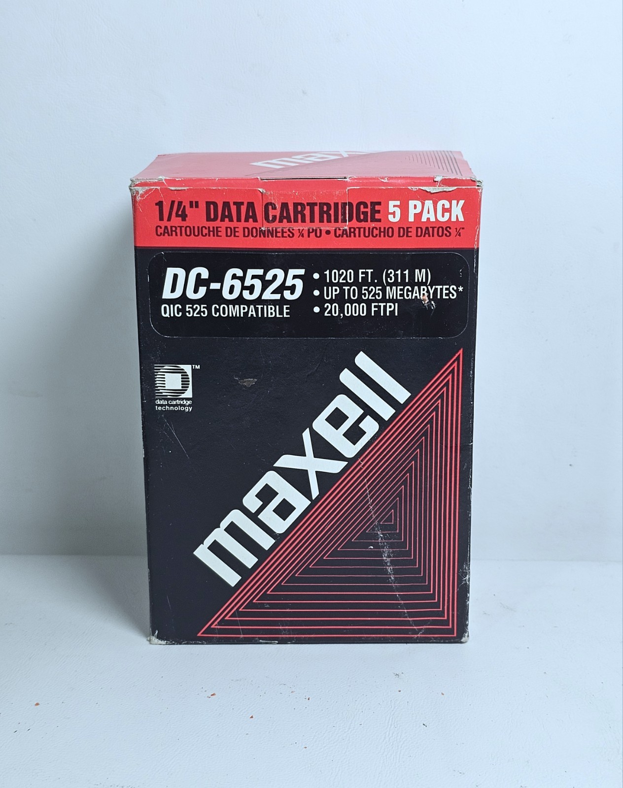 Maxell DC-6525 1/4" Data Cartridge 1020 Feet Up  To 525 MB - 5 Pack