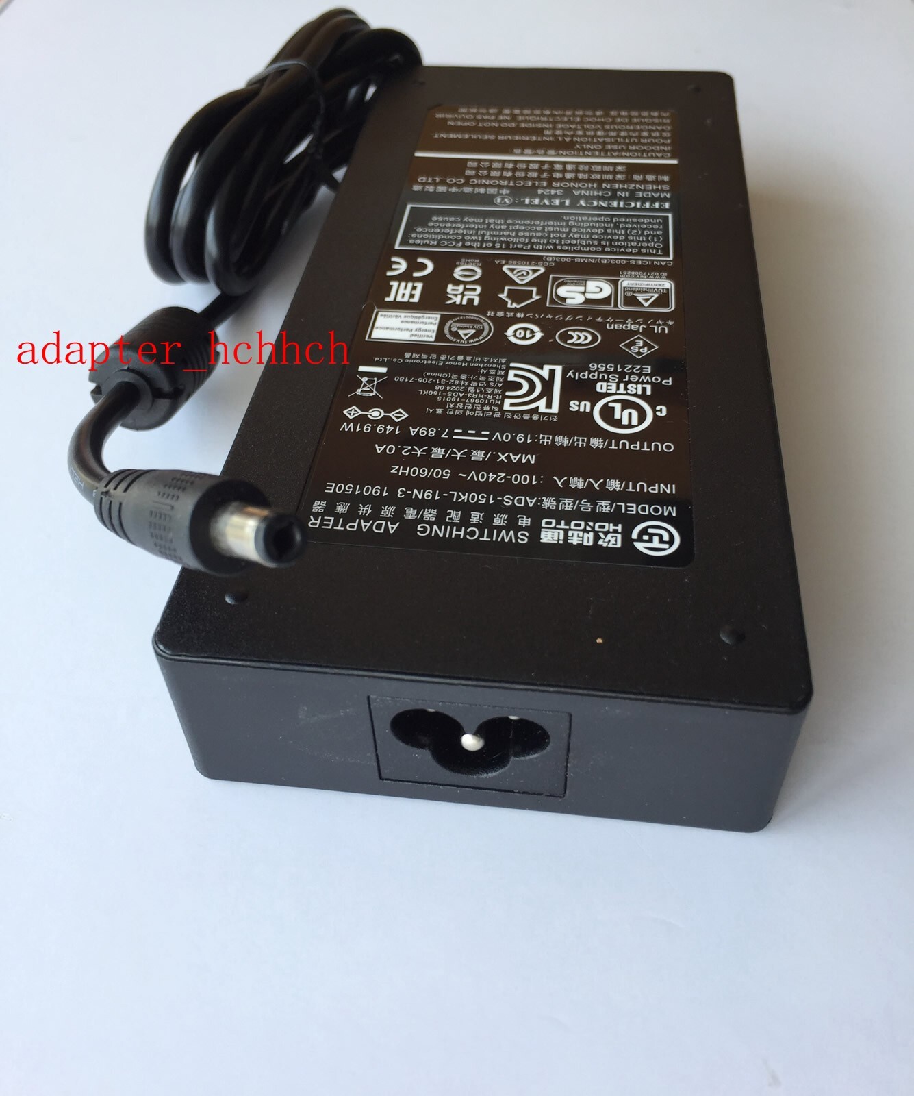 New Original OEM Hoioto 19V 7.89A AC Adapter for MSI MPG 275CQRXF Curved Monitor