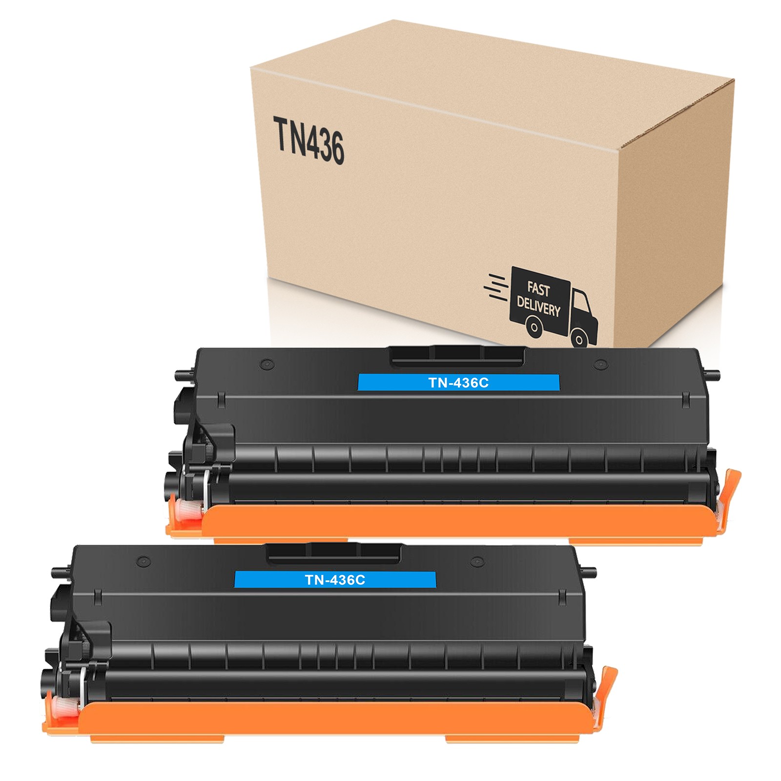 2PK TN436 Cyan Toner Cartridge fits Brother HL-L8360CDW L9310CDW MFC-L8900CDW