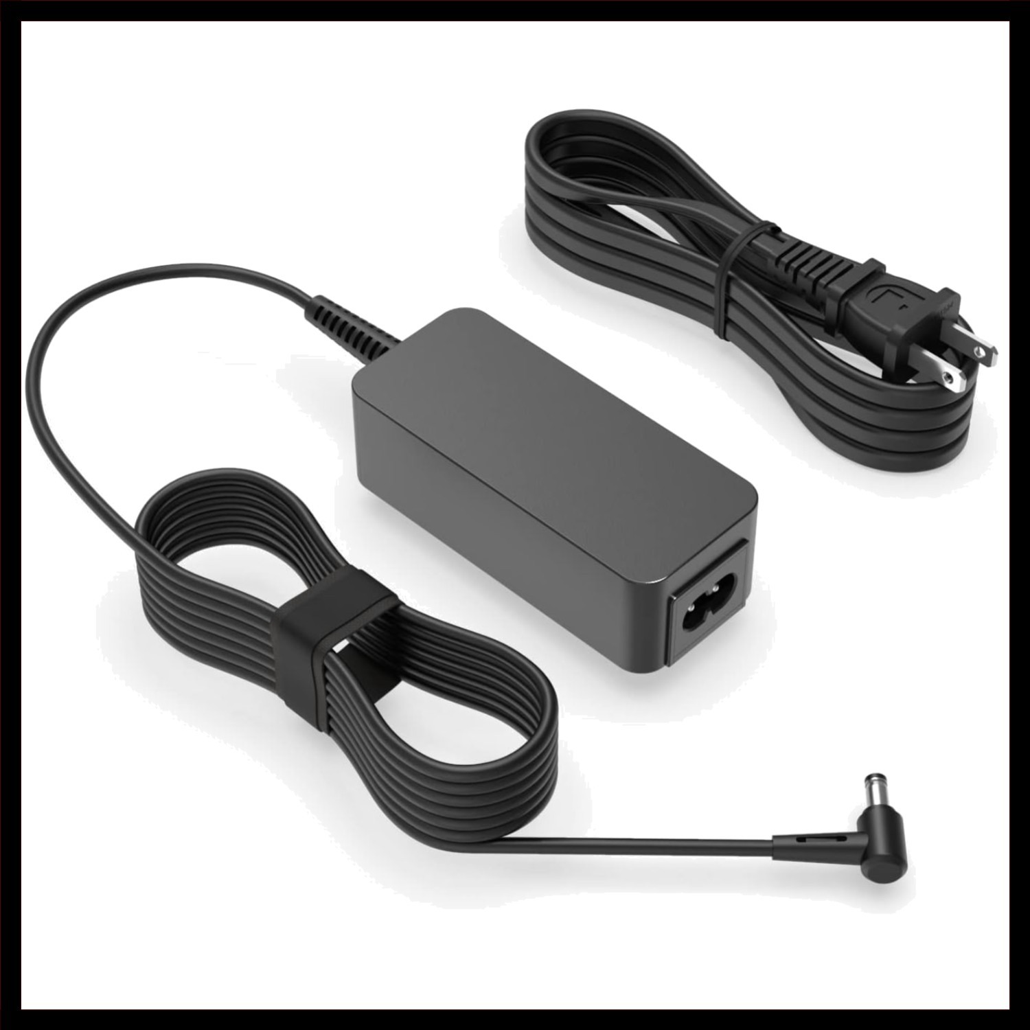 45W Black Laptop Charger for Toshiba Tecra A50 Series - Compact Power Supply