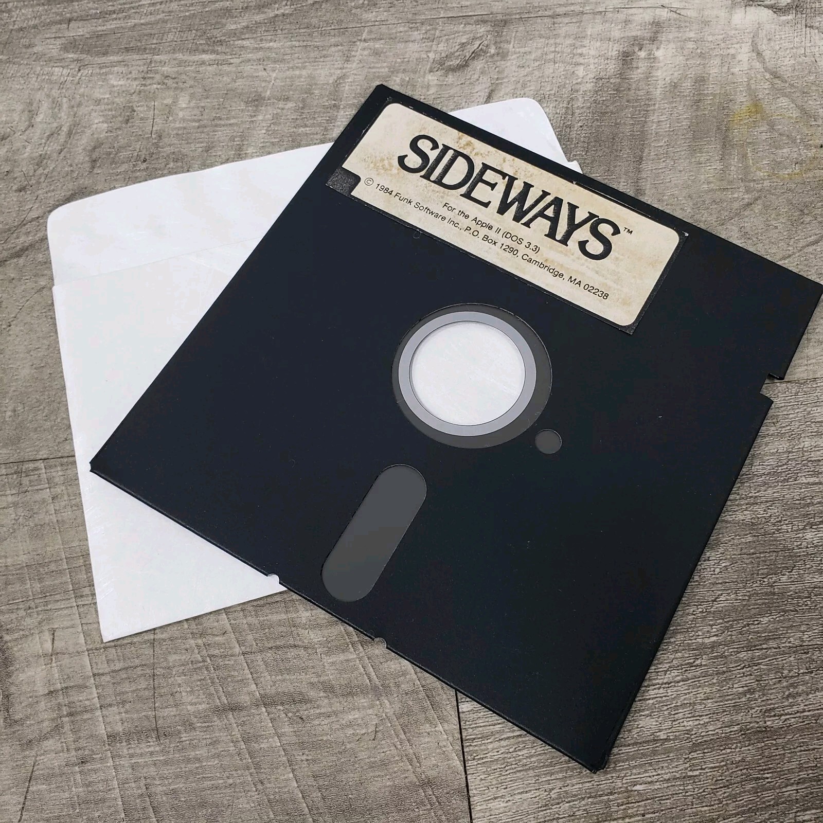 Sideways 1984 Funk Software Apple II (Dos 3. 3) Computer Rotate Spreadsheet