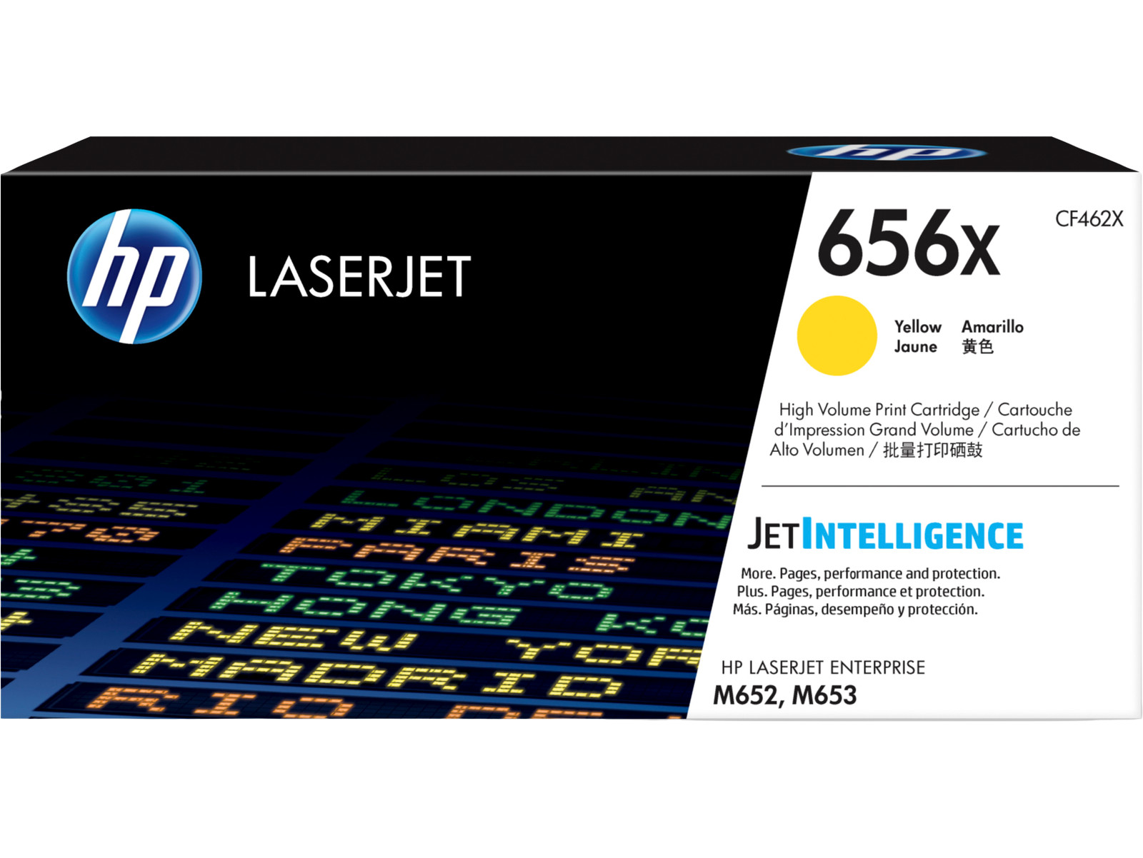 New Open Box HP 656X High Yield Yellow Original LaserJet Toner Cartridge, CF462X