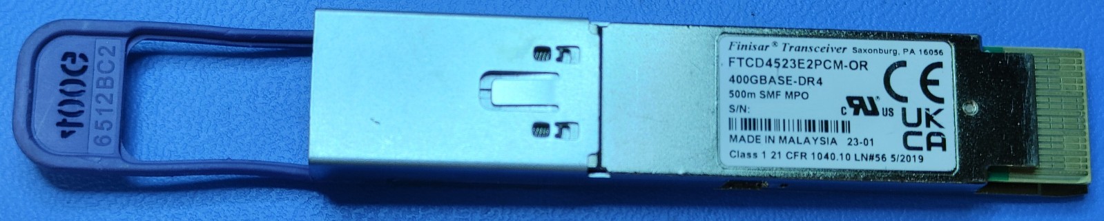 FINISAR FTCD4523E2PCM-OR 400GB DR4 QSFP-DD 500M SMF MPO Transceiver