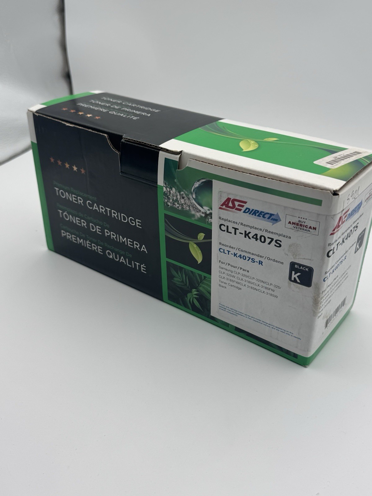 Clover Rema-red Toner Cartridge Replacement for Samsung CLT-K407S | Black