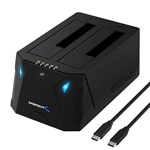Dual-Bay USB-C Hard Drive Docking Station & Cloner EC-CH2B