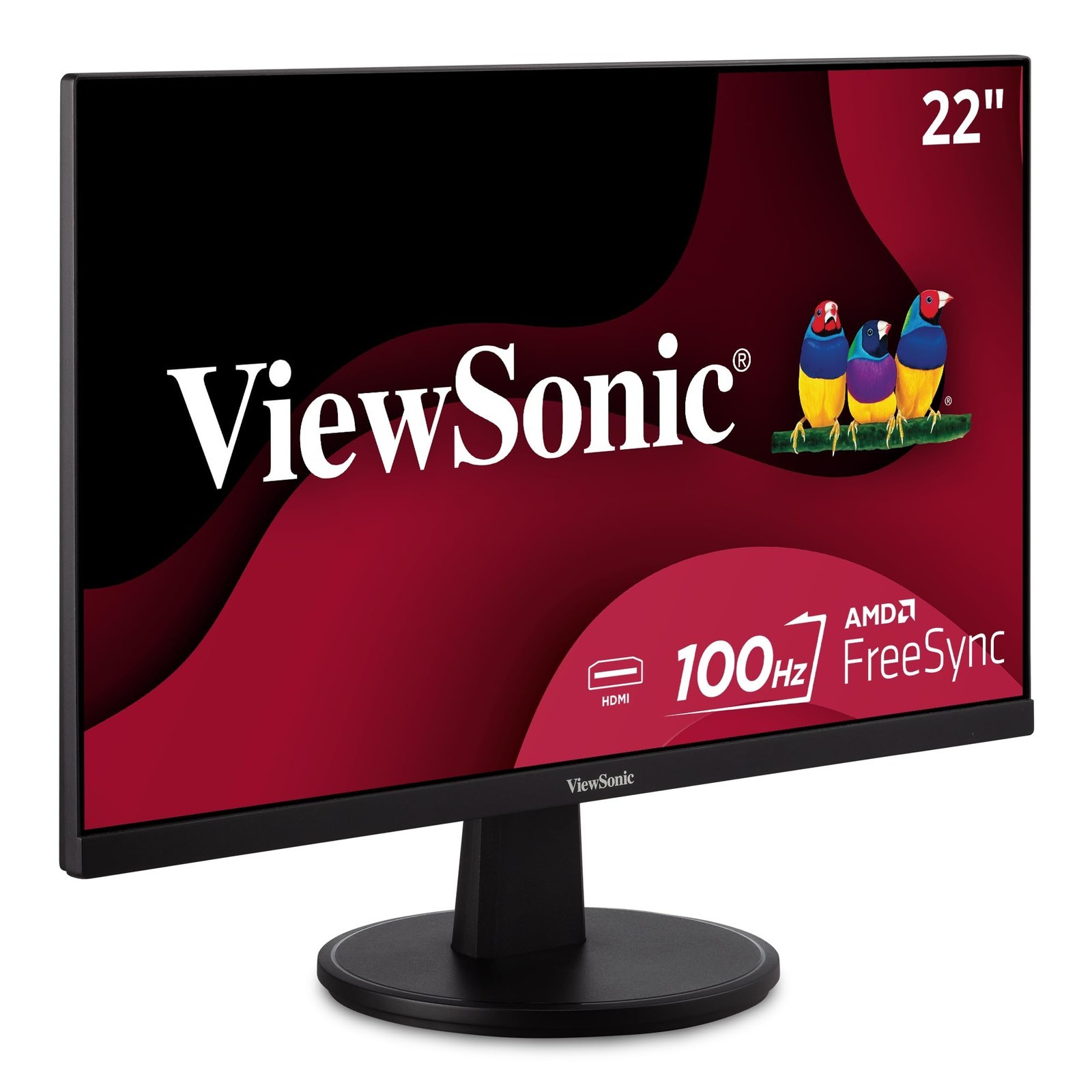 ViewSonic VS2247-MH 22 Inch 1080p Monitor 100Hz HDMI VGA Eye Care Thin Bezels