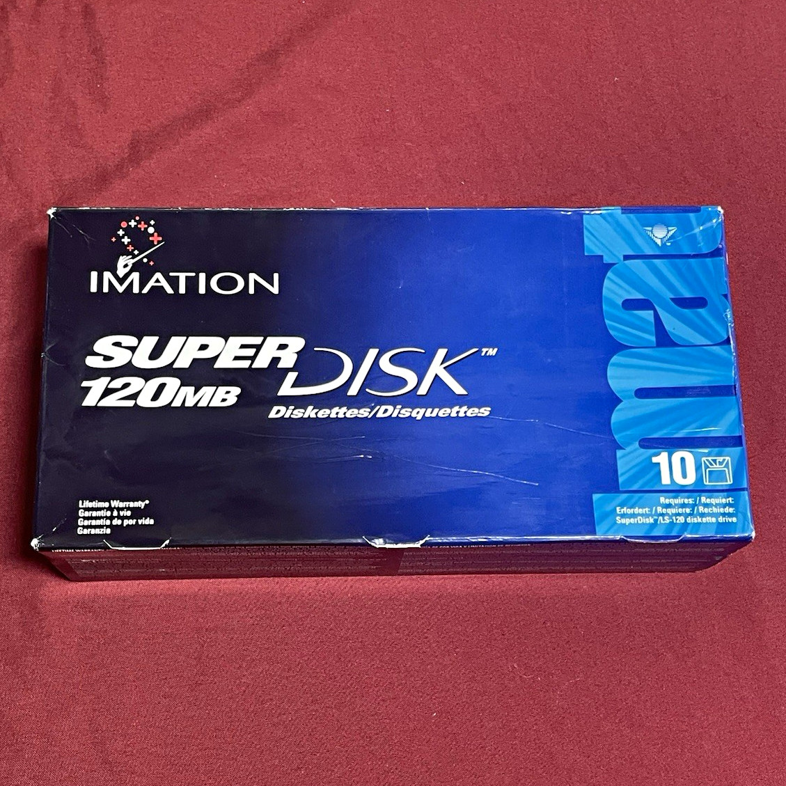 Imation SuperDisk LS-120 120MB 3.5 in Diskettes 10 Pack