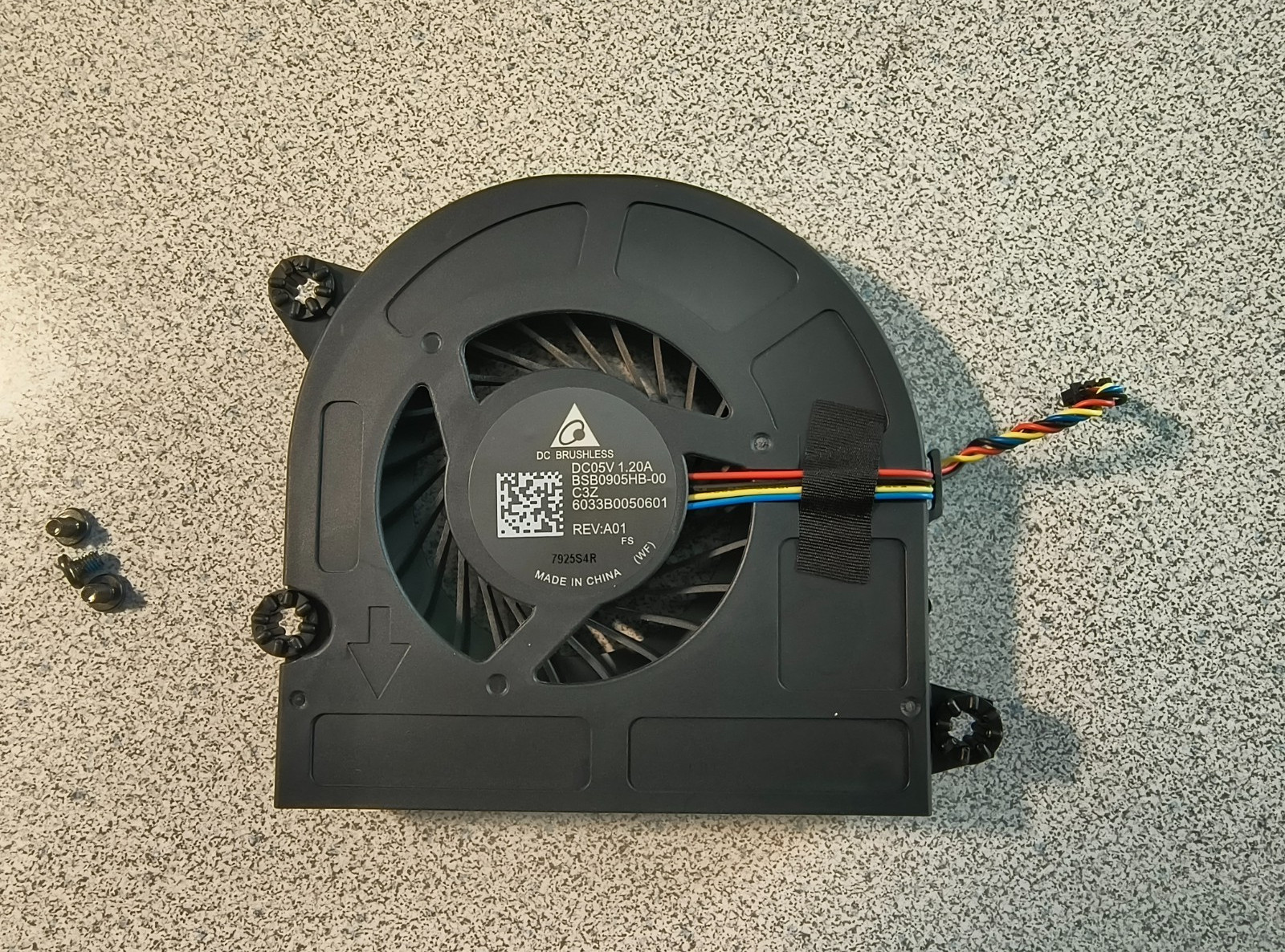 Original HP Envy Curved 34-b100 cooling fan HP p/n: 836185-001