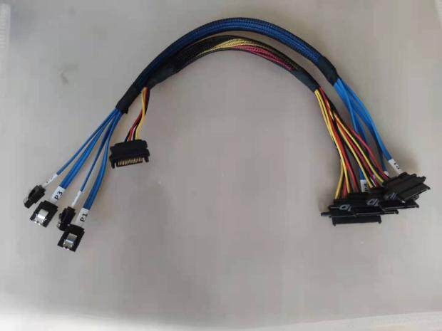 SFF-8482 29P SAS to SATA Hard Drive Data Cable