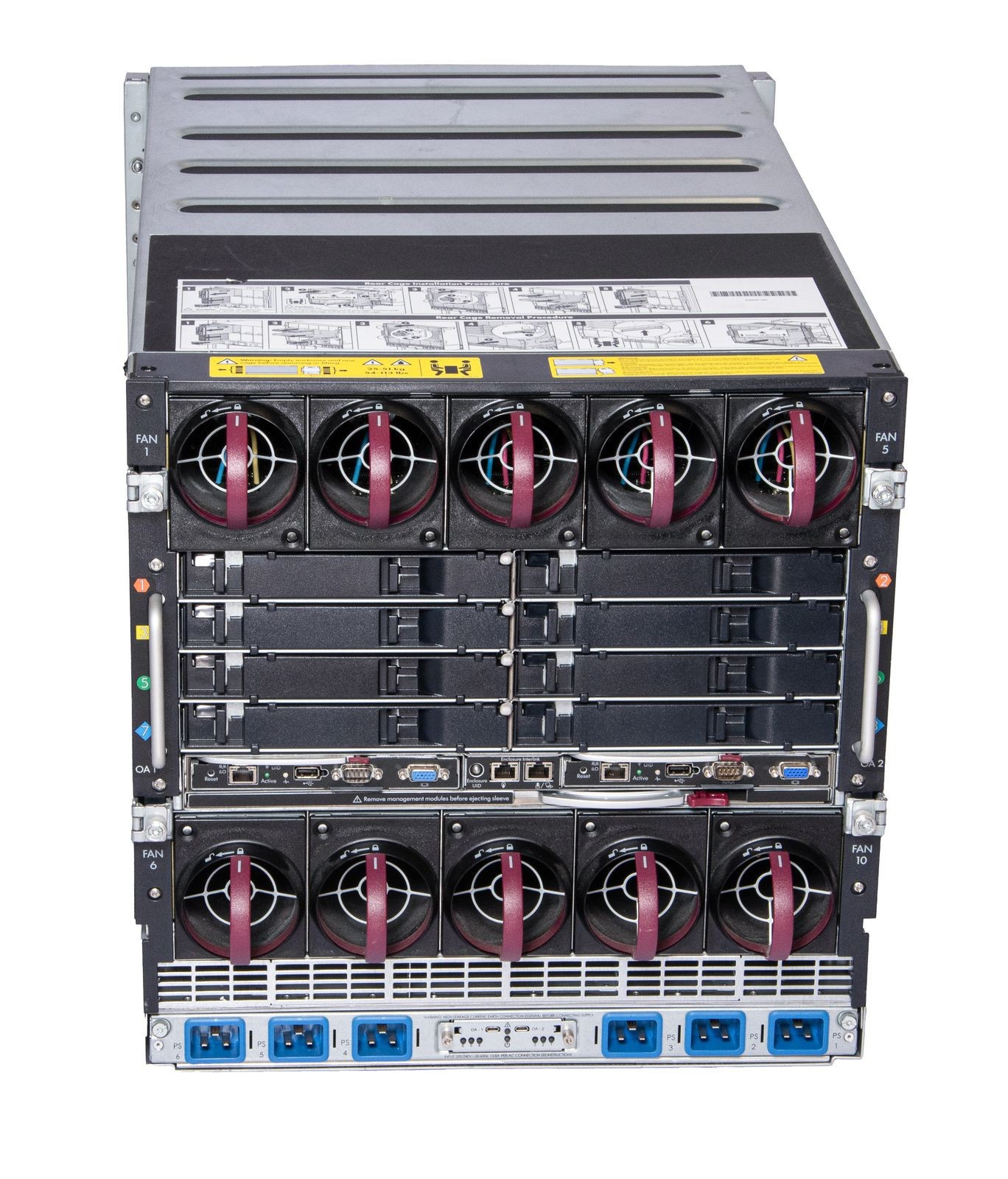 HPE C7000 AD361D Enclosure w 8 x Itanium BL860c i4 9560 i4 2.53GHz Blades AM377A