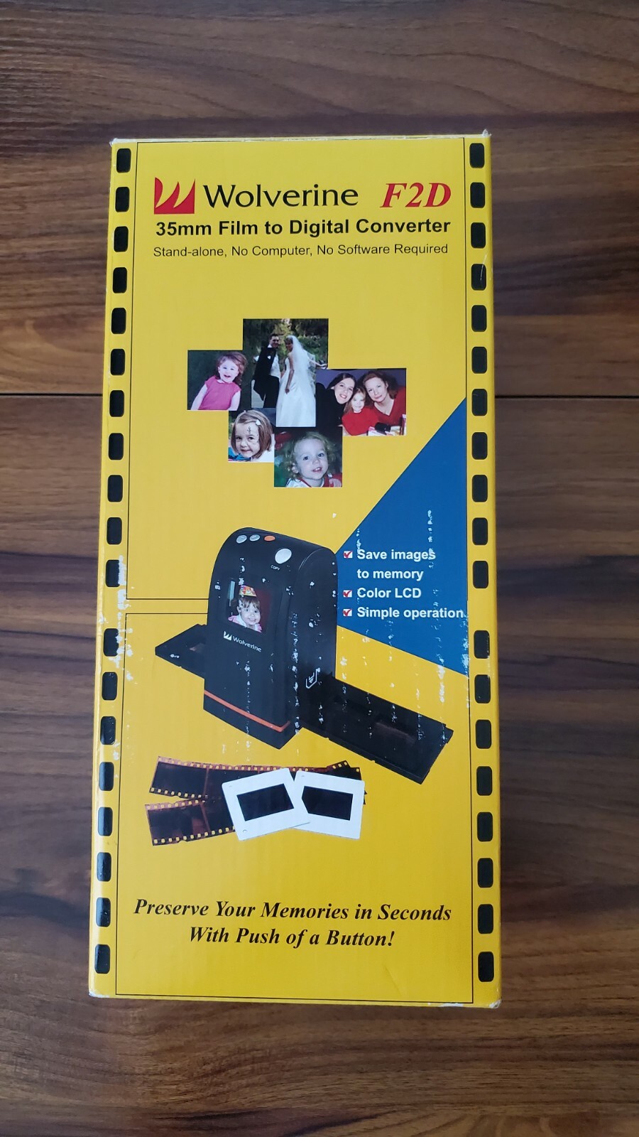 Wolverine F2D 35mm Film to Digital Converter - Stand Alone No Computer Required