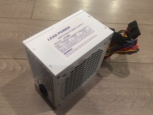Brand New--Lead Power WHITE 650w-MAX ATX Power Supply 12cm-Fan 20+4Pin SATA PCIe