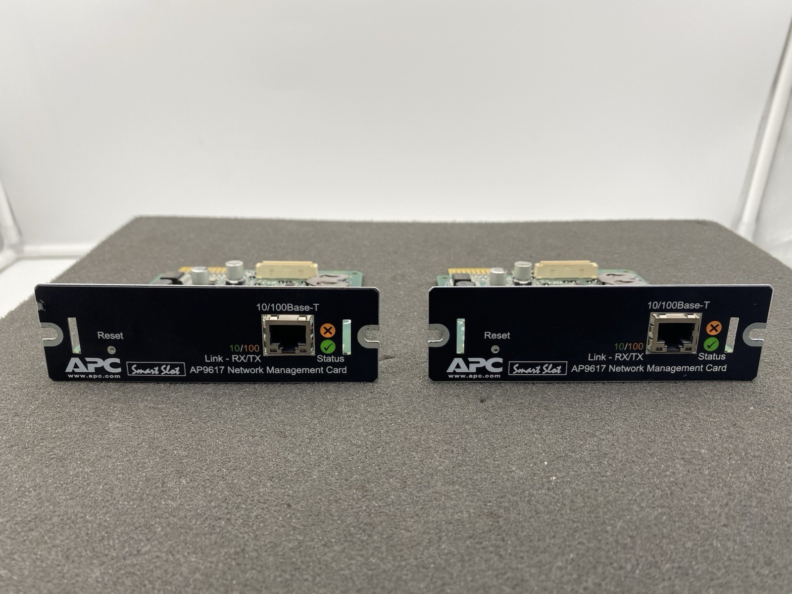 LOT OF 2 APC Smart Slot AP9617 Network Management Card 10/100Base-T